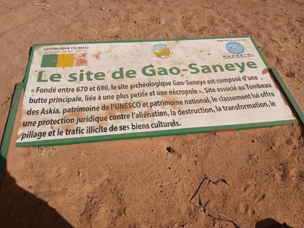 Patrimoine culturel national à Gao : Le site archéologique de Gao-Saneye annexé par les spéculateurs fonciers