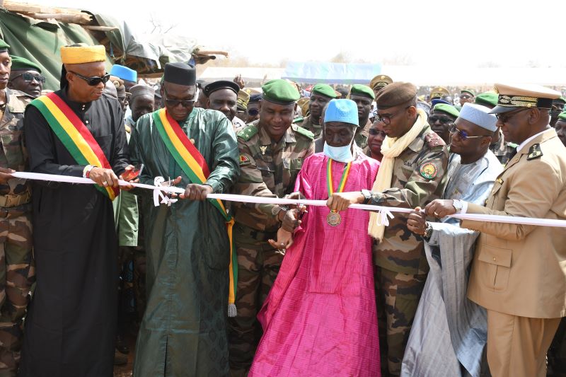 Kita : Inauguration du camp militaire du 35è Régiment d’Infanterie motorisée