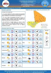 Mali : visibilité réduite au nord et orages attendus dans plusieurs régions (Mali-Météo)