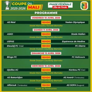 Coupe du Mali : coup d’envoi des huitièmes de finale ce vendredi