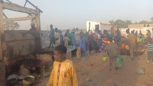 Tenenkou : D’importants dégâts matériels, sans perte en vie humaine, ni blessé sur le site des déplacés de Sendé Daga, suite à un incendie