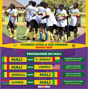 UFOA-A U20 féminin : le Mali fixé sur son calendrier à Bissau