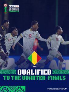 CAN U17 (MAROC 2026) – PHASE DE POULES : LE MALI ATTEINT SON PREMIER OBJECTIF