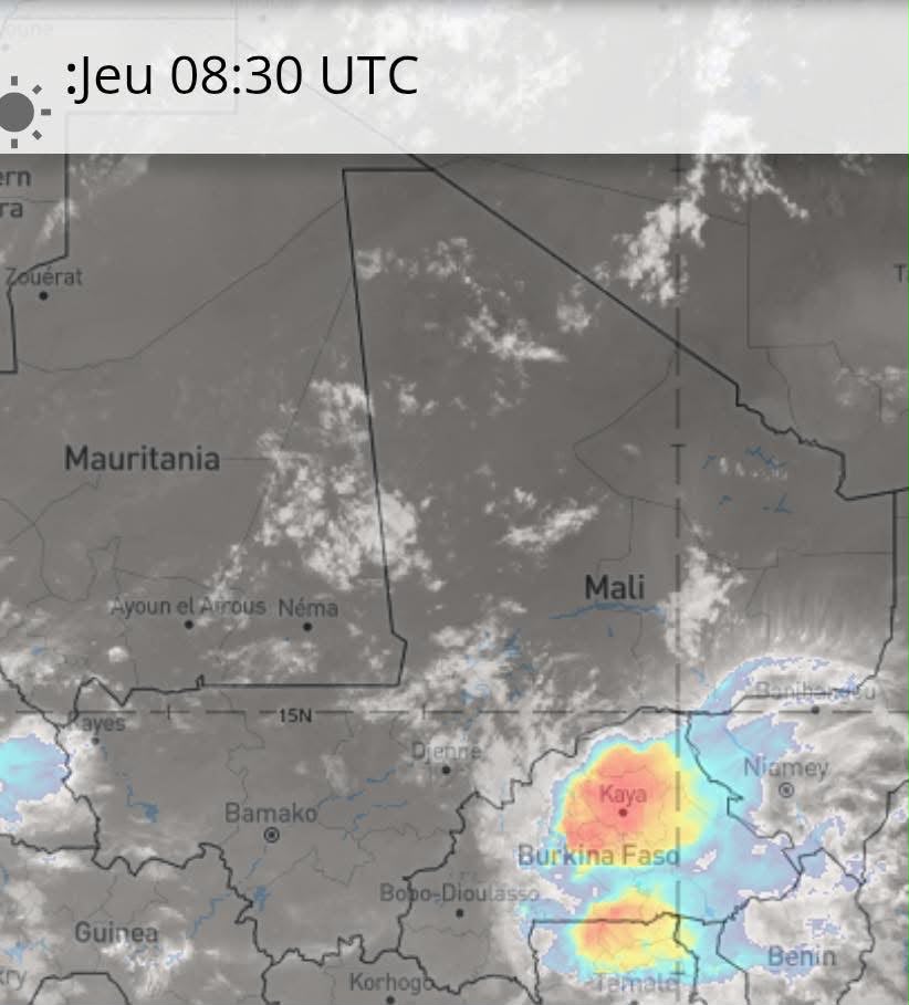 Alerte météo : activités pluvio-orageuses et vents forts attendus dans plusieurs régions du Mali