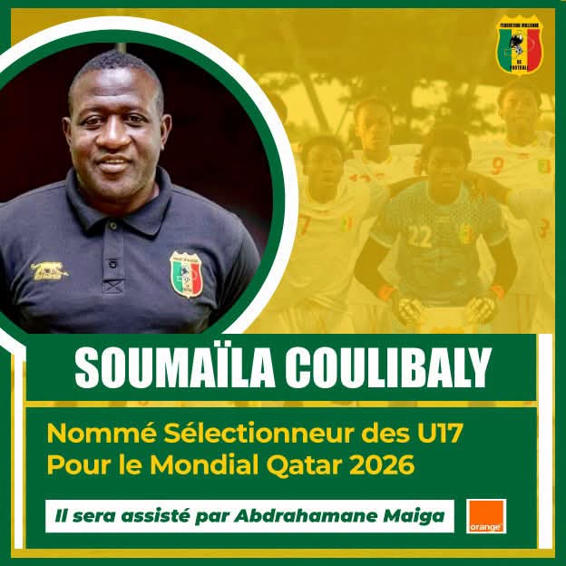 de sélectionneur national des U17, qualifiés pour le Mondial Qatar 2026,