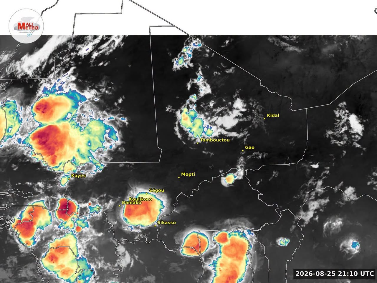 Mali : des orages, pluies et vents forts signalés dans plusieurs régions