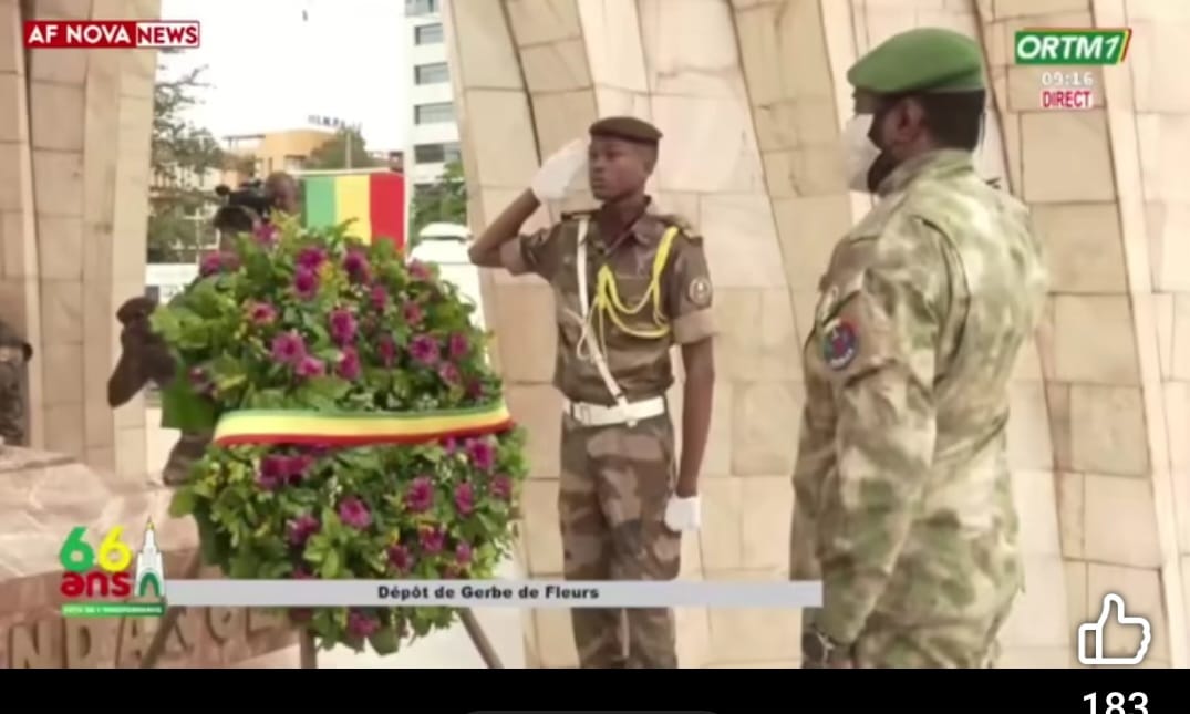 66ème  anniversaire de l’indépendance : le président Goïta rend hommage aux pères de la Nation
