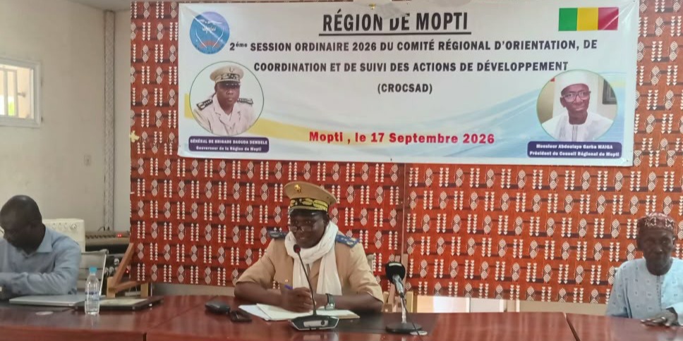 Mopti : environ 3,285 milliards décaissés pour le développement régional en 2026