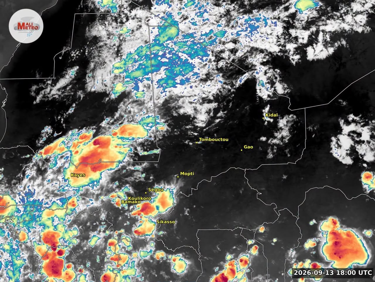 Mali : des orages, pluies et vents forts signalés dans plusieurs régions