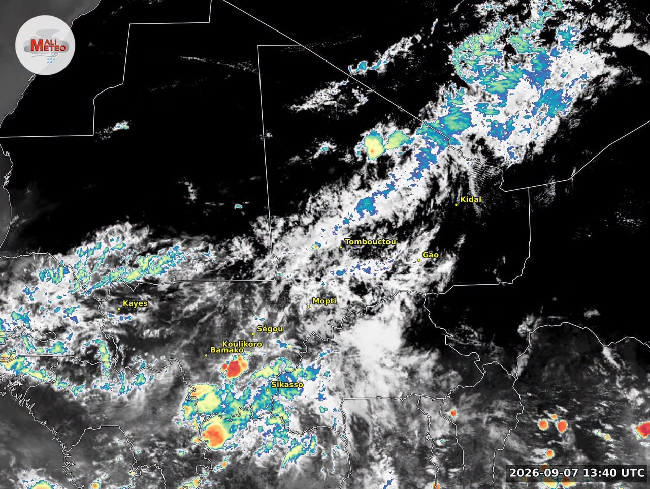 Météo : une semaine de mousson pluvieuse sur tout le Mali