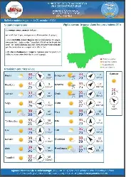 Mali : des orages et pluies attendus dans plusieurs régions au cours des prochaines 24 heures