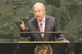 NU : Discours d’adieu du secrétaire Général sortant, Antonio Guterres à la 81è session ordinaire de l’Assemblée générale