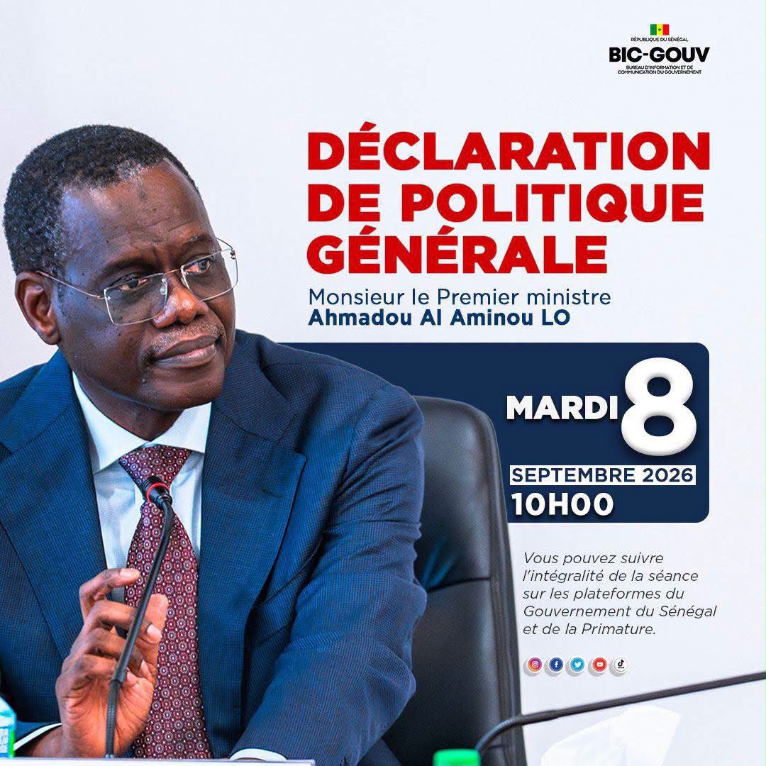 Sénégal : le Premier ministre expose les priorités de son gouvernement