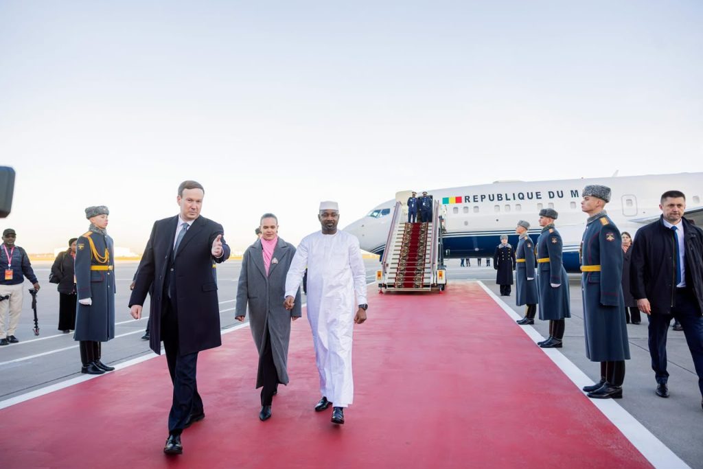 Sommet Russie-Afrique : Assimi Goïta est arrivé à Moscou, ce lundi